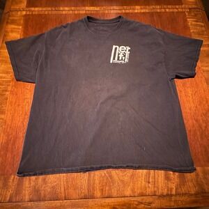 Neff Survival Wear Large Logo T-Shirt Men's XXL Black Survival For Nothing Skate